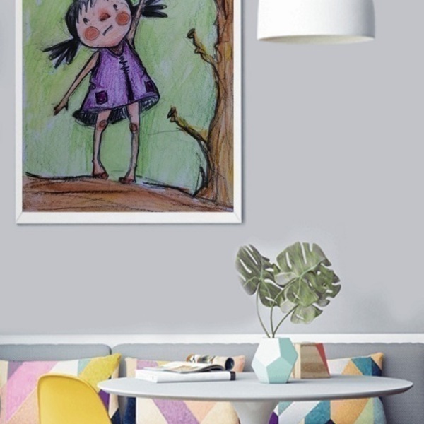Κόκκινα μήλα- Διακόσμηση τοίχου-artprint A4 - κορίτσι, αφίσες, παιδικό δωμάτιο, δώρα για παιδιά - 5