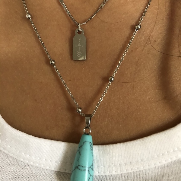 Arrow Necklace - ατσάλι - 3