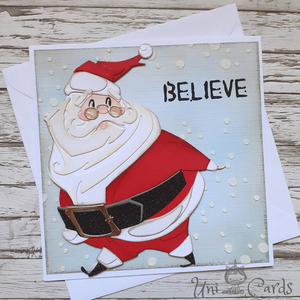 Ευχετήρια Κάρτα Χριστουγέννων - Άγιος Βασίλης - χριστουγεννιάτικο, κάρτα ευχών, άγιος βασίλης, ευχετήριες κάρτες - 2