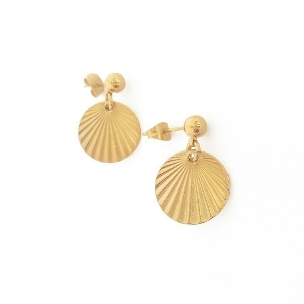 Coin earrings - φλουρί, μικρά, κρεμαστά, faux bijoux