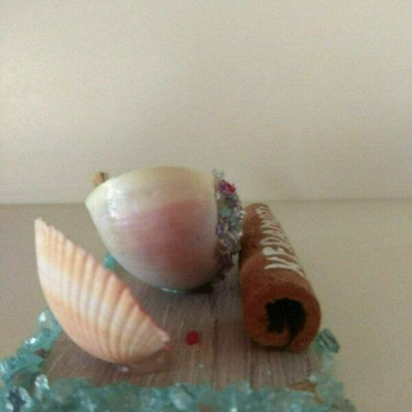 Handmade seashell souvenir from Keramoti - 2