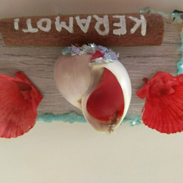 Handmade seashell souvenir from Keramoti - 5