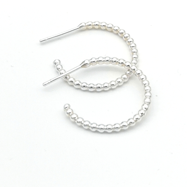 Silver Hoop earrings -small - ασήμι, κρίκοι, μικρά - 2