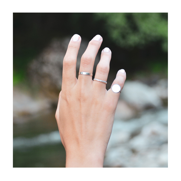 Band┃Ασήμι 925 Χειροποίητο δαχτυλίδι - βεράκια, ασήμι, σταθερά, boho, boho
