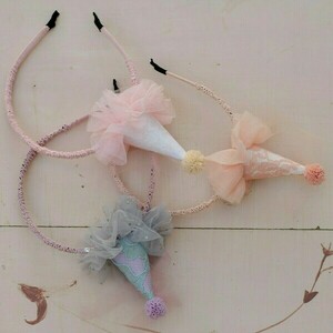 Παιδικές Στέκες "Fairyhat" σε 3 χρώματα - δώρα γενεθλίων, στέκες μαλλιών παιδικές, αξεσουάρ μαλλιών - 5