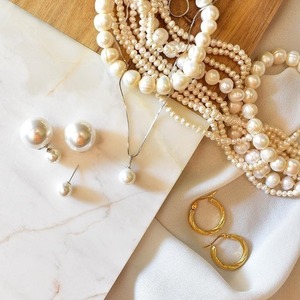 Σκουλαρίκια από Ασήμι 925 με Πέρλες Lady Pearls - ασήμι, δώρο, καρφωτά, πέρλες, νυφικά - 2