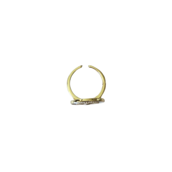 Ατσάλινο Δαχτυλίδι Με Ματάκι - επιχρυσωμένα, ατσάλι, αυξομειούμενα, φθηνά - 3