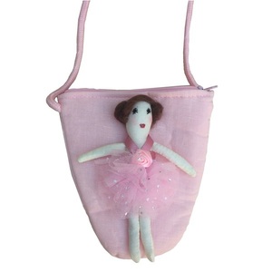 Παιδικό Κρεμαστό Πορτοφόλι "Ballerina"σε 4 χρώματα - ύφασμα, πορτοφολάκι, μπαλαρίνα, τσαντάκια