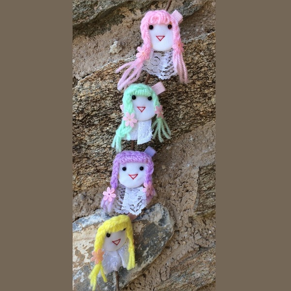 Παιδικά Τσιμπιδάκια Μαλλιών "Φατσούλες" σε 4 χρώματα - κορίτσι, κουκλίτσα, δώρα γενεθλίων, αξεσουάρ μαλλιών - 5
