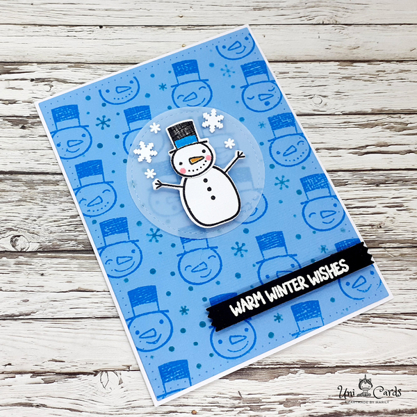 Κάρτες Χριστουγέννων (σετ 3 καρτών) - Χιονάνθρωποι - κάρτα ευχών, χειμώνας, χιονάνθρωπος, ευχετήριες κάρτες - 4