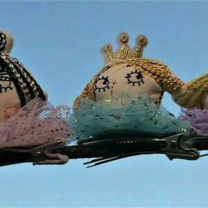 Παιδικά Τσιμπιδάκια Μαλλιών "Πριγκιπέσσες" σε 3 χρώματα - δώρα γενεθλίων, αξεσουάρ μαλλιών - 5
