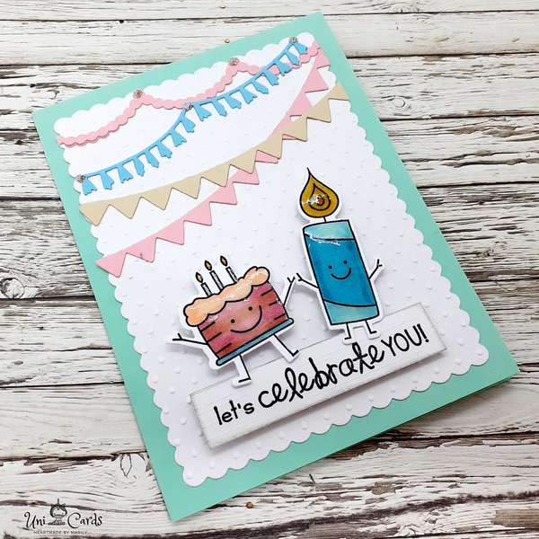 Ευχετήρια κάρτα γενεθλίων - Party Pals - πάρτυ, γενέθλια, δώρα γενεθλίων, κάρτα ευχών - 4