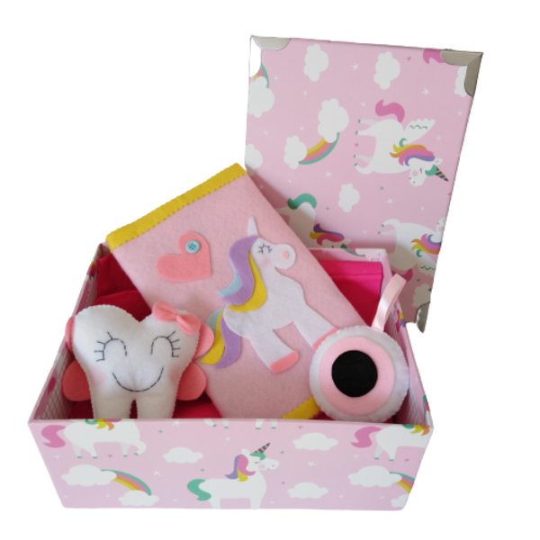 Giftbox unicorn - κορίτσι, δώρο, μονόκερος, σετ δώρου