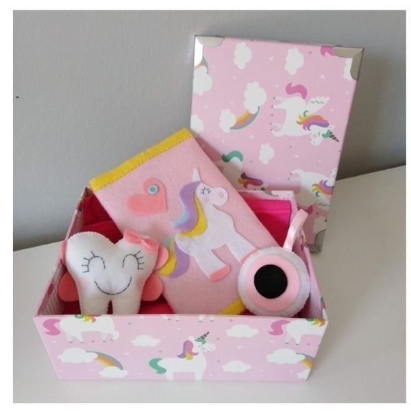 Giftbox unicorn - κορίτσι, δώρο, μονόκερος, σετ δώρου - 3