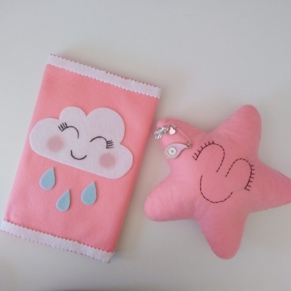 Giftbasket pink - κορίτσι, αστέρι, ματάκια, σετ δώρου - 2