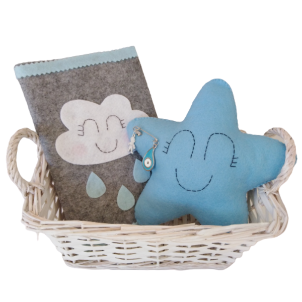 Giftbasket blue - αγόρι, βρεφικά, σετ δώρου