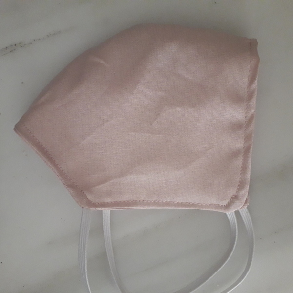 Μάσκα προστασίας ροζ από Οργανικό βαμαβάκι - γυναικεία, μάσκες προσώπου - 3