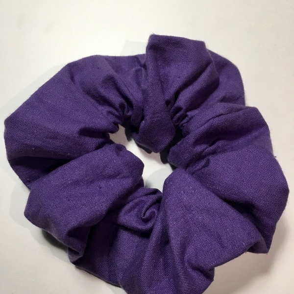 Handmade Scrunchie Purple - λαστιχάκια μαλλιών