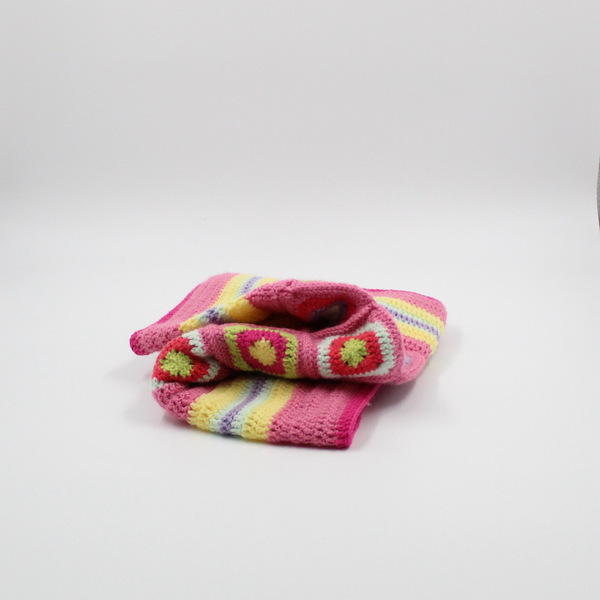 Πλέκτη Ροζ παιδική κουβερτούλα χειροποίητο βελονάκι - κορίτσι, κουβέρτες