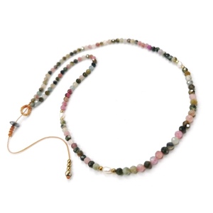 Tourmaline choker, κολιέ / τσοκερ με τουρμαλίνη και μαργαριτάρια - ημιπολύτιμες πέτρες, μαργαριτάρι, κοντά, ροζάριο