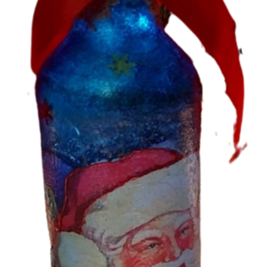 Φωτιζόμενο μπουκάλι - διακοσμητικά, άγιος βασίλης, διακοσμητικά μπουκάλια - 5