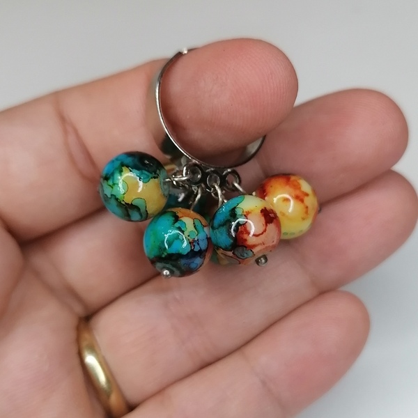 Δαχτυλίδι με χάντρες coloured beads - χάντρες, αυξομειούμενα - 4