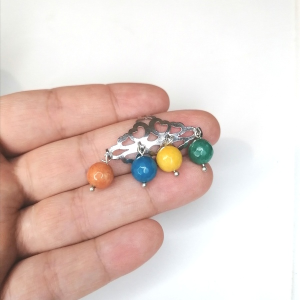 Δαχτυλίδι με πύλη χρώματα χάντρες - χάντρες, μεγάλα, αυξομειούμενα - 3