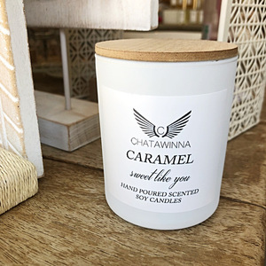 Αρωματικό κερί σόγιας Caramel “sweet like you”. - χειροποίητα, αρωματικά κεριά, δώρα γενεθλίων, κερί σόγιας, διακόσμηση σαλονιού