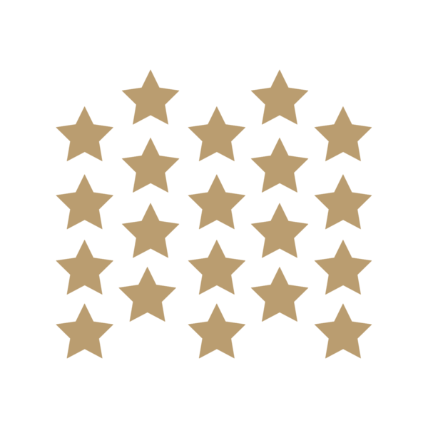 Αυτοκόλλητα Τοίχου Χρυσά Αστέρια από βινύλιο Σετ 20 Τεμαχίων 7x7εκ - κορίτσι, αστέρι, αγορίστικο, διακοσμητικά, αυτοκόλλητα