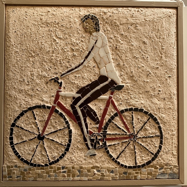 Ποδηλάτης - ξύλο, πίνακες & κάδρα, χειροποίητα
