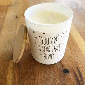 Αρωματικό κερί σόγιας “You are a star that shines”. - αρωματικά κεριά, δώρα γενεθλίων, κερί σόγιας - 3