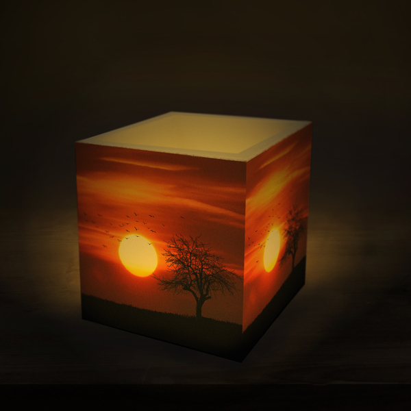 Sunset Light Κουφωτό κερί τυπωμένο - ρεσώ & κηροπήγια, βάσεις για ρεσώ, διακοσμητικά, δώρα για γυναίκες - 2