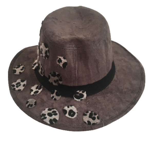 Καπέλο χειμωνιάτικο - Gray leopard - χειμωνιάτικο, καπέλα