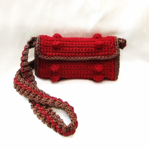 Κόκκινη Τσάντα Ώμου Bubble - ώμου, all day, πλεκτές τσάντες, μικρές