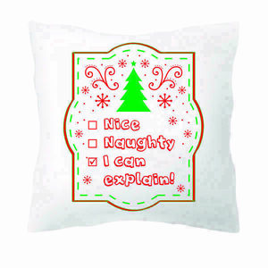 Xmas Time Cushion - λευκά είδη, χριστούγεννα, χριστουγεννιάτικα δώρα, μαξιλάρια