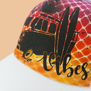 Custom / Handpainted καπέλο Good vibes - ζωγραφισμένα στο χέρι, γυναικεία, ανδρικά, καπέλο - 4