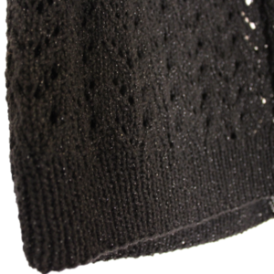knitted top black - crop top - 2
