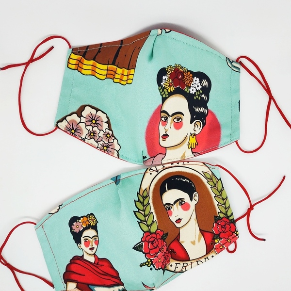 Frida kahlo μάσκα (βεραμαν) - γυναικεία, frida kahlo, μάσκες προσώπου - 3