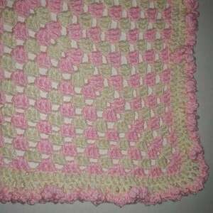 Χειροποίητη πλεκτή ροζ κουβέρτα - κορίτσι, προίκα μωρού, κουβέρτες - 3