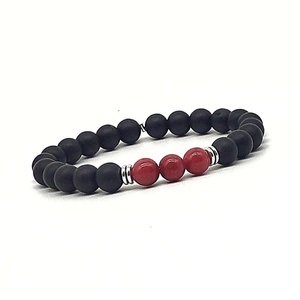 Βραχιόλι αντρικό Onyx - νεφρίτης, δώρο, βραχιόλια, χειροποίητα