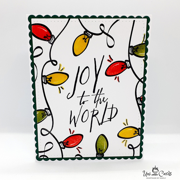 Κάρτες Χριστουγέννων (σετ 2 καρτών) - Joy to the World - χριστουγεννιάτικο, κάρτα ευχών, ευχετήριες κάρτες - 2