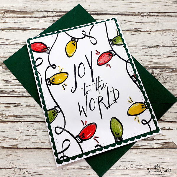 Κάρτες Χριστουγέννων (σετ 2 καρτών) - Joy to the World - χριστουγεννιάτικο, κάρτα ευχών, ευχετήριες κάρτες - 4