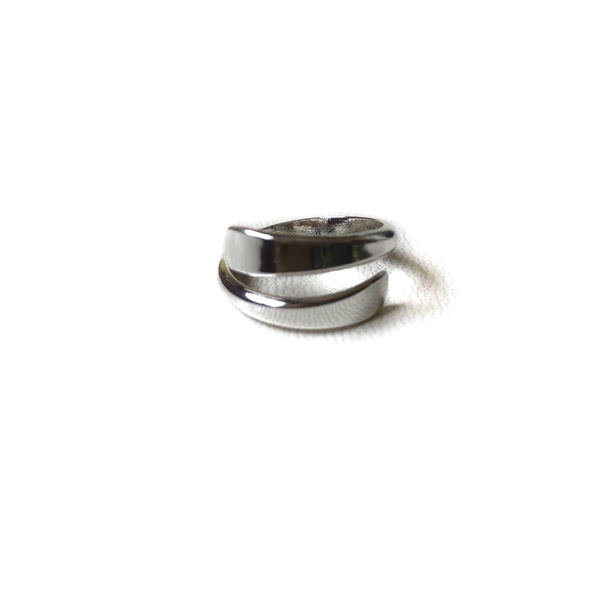 Double ring - minimal, μικρά, ατσάλι, αυξομειούμενα