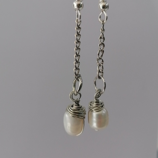 Κολιέ και σκουλαρίκια με πέρλες - δώρα για γυναίκες, σετ κοσμημάτων - 2