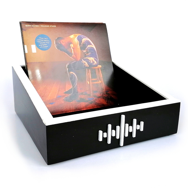 Vinyl record display box for 7" singles