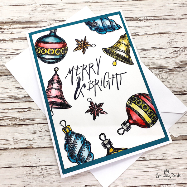 Ευχετήρια Κάρτα Χριστουγέννων - Στολίδια - στολίδι, χριστουγεννιάτικο, κάρτα ευχών, στολίδι δέντρου, ευχετήριες κάρτες - 3