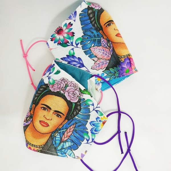 Frida kahlo μάσκα (Φρίντα Καλό) - γυναικεία, frida kahlo, μάσκες προσώπου - 2