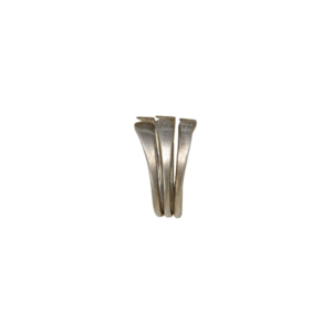 Xειροποίητο ασημένιο ανοιχτό τριπλό δαχτυλίδι band - ασήμι, chevalier, σταθερά - 4