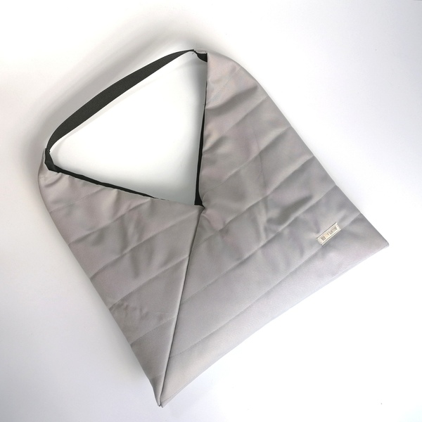 Τσάντα ώμου - Puffer origami bag - ύφασμα, ώμου, μεγάλες, all day - 4