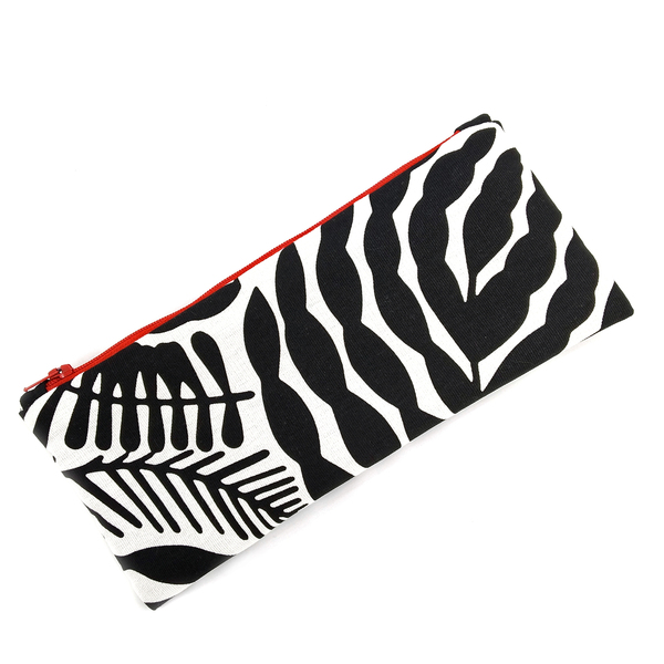 Pouch-κασετίνα Doodles 10x22 cm - ύφασμα, κασετίνες, αδιάβροχο, καλλυντικών, ταξιδίου